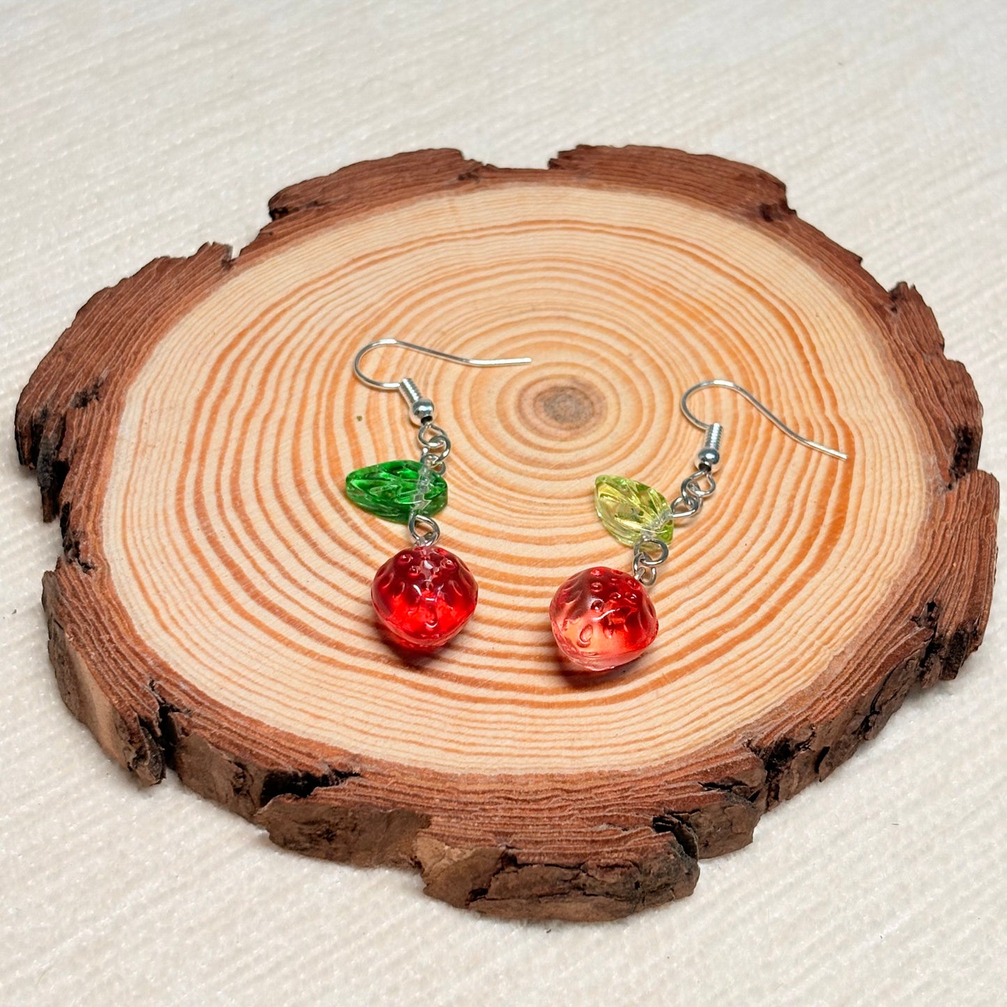Berry Breeze Vitality Glass Earrings