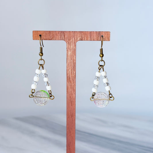 Blessing Sphere Glass Earrings