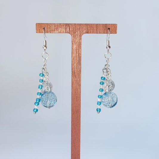 Fortune Sphere Glass Earrings