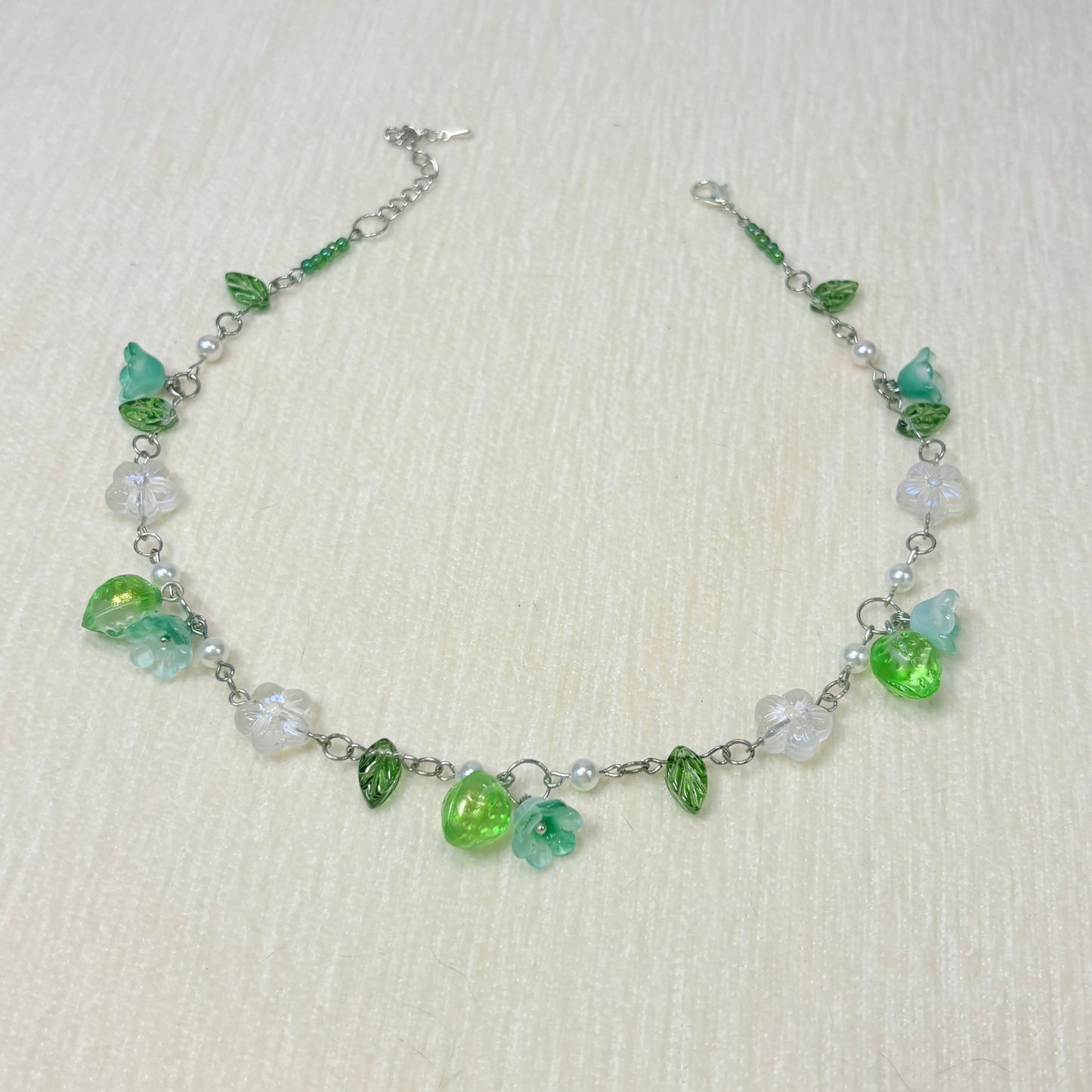 Woodland Shimmer Glass Necklace