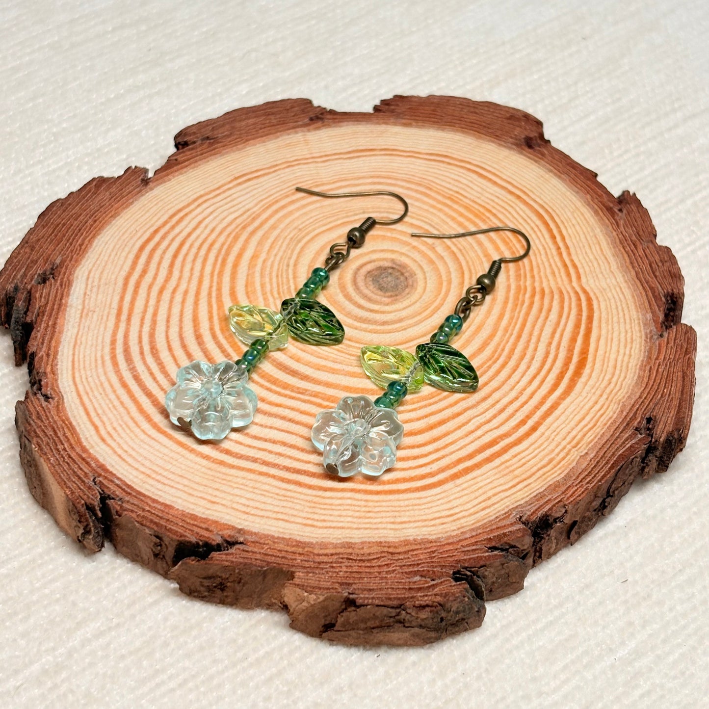 Verdant Rebirth Glass Earrings