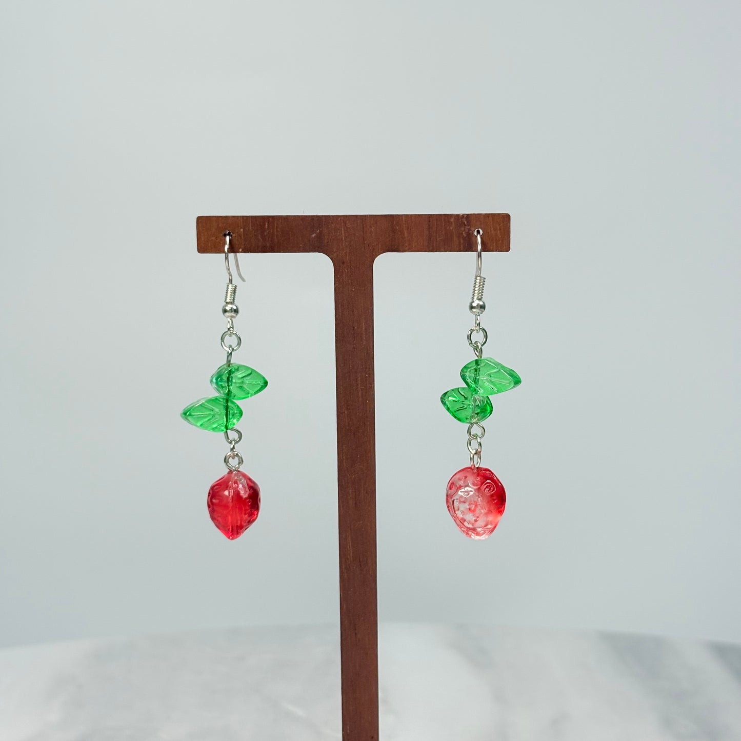 Berry Breeze Vitality Glass Earrings