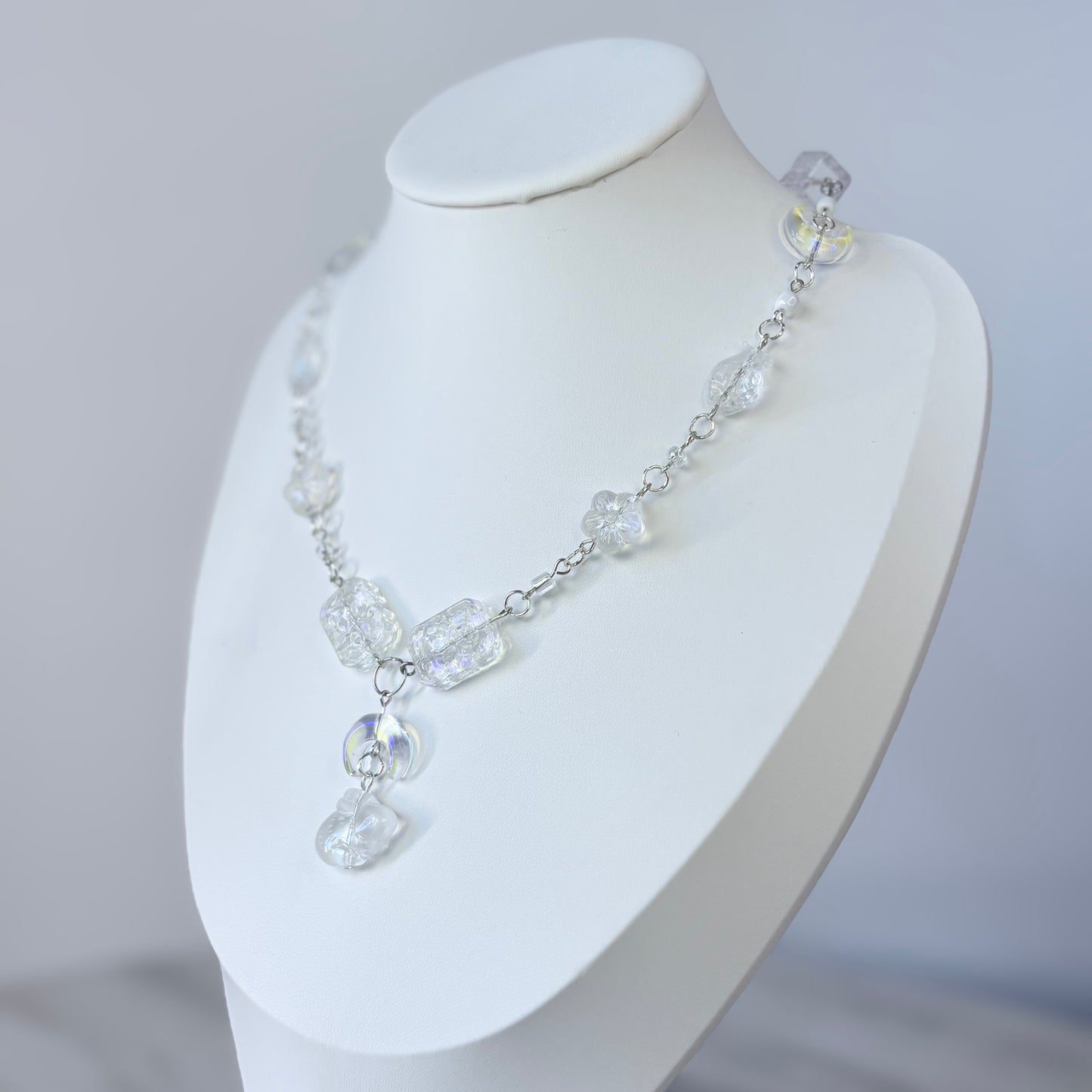 Moon Realm Rebirth Glass Necklace