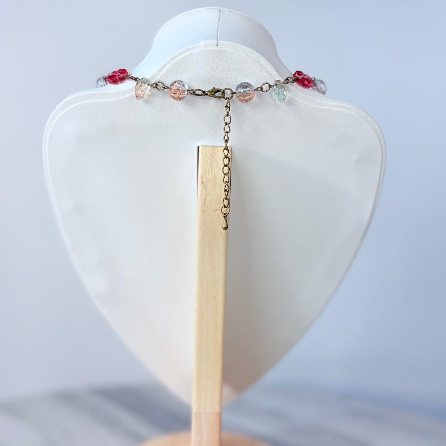 Blazing Berry Glass Necklace