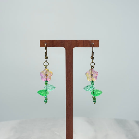 Dawn Blossom Glass Earrings