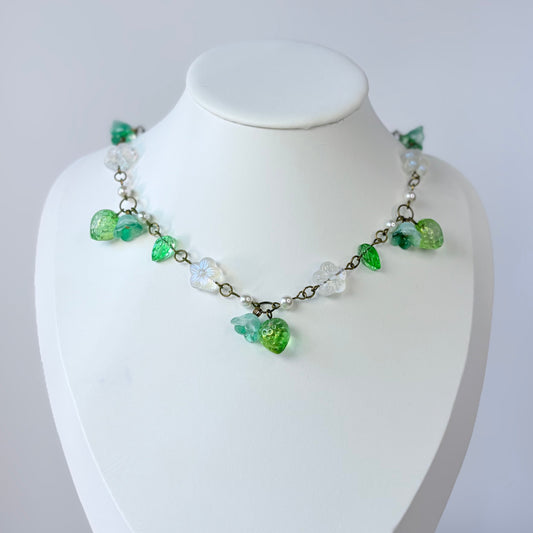 Woodland Shimmer Glass Necklace