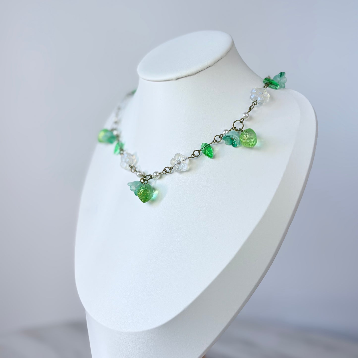 Woodland Shimmer Glass Necklace