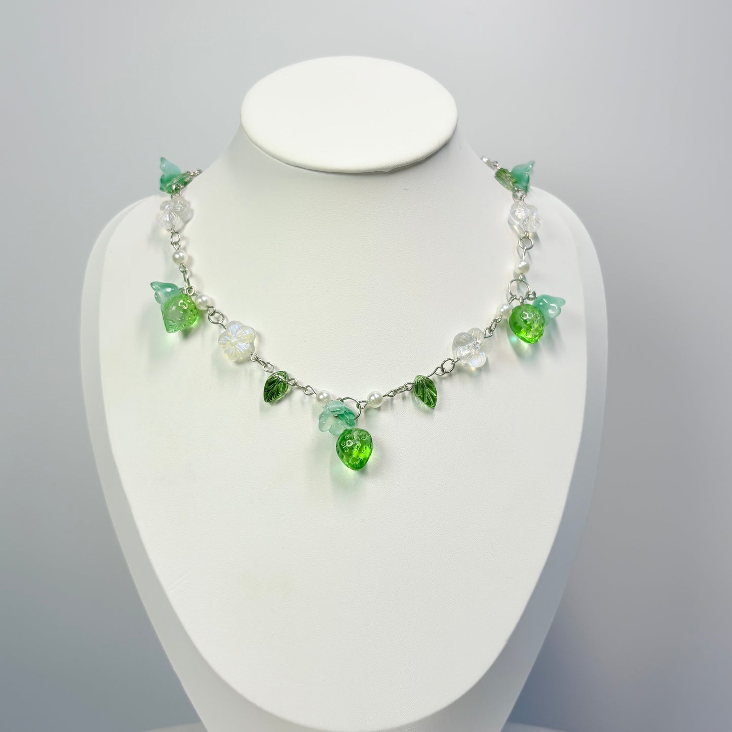 Woodland Shimmer Glass Necklace