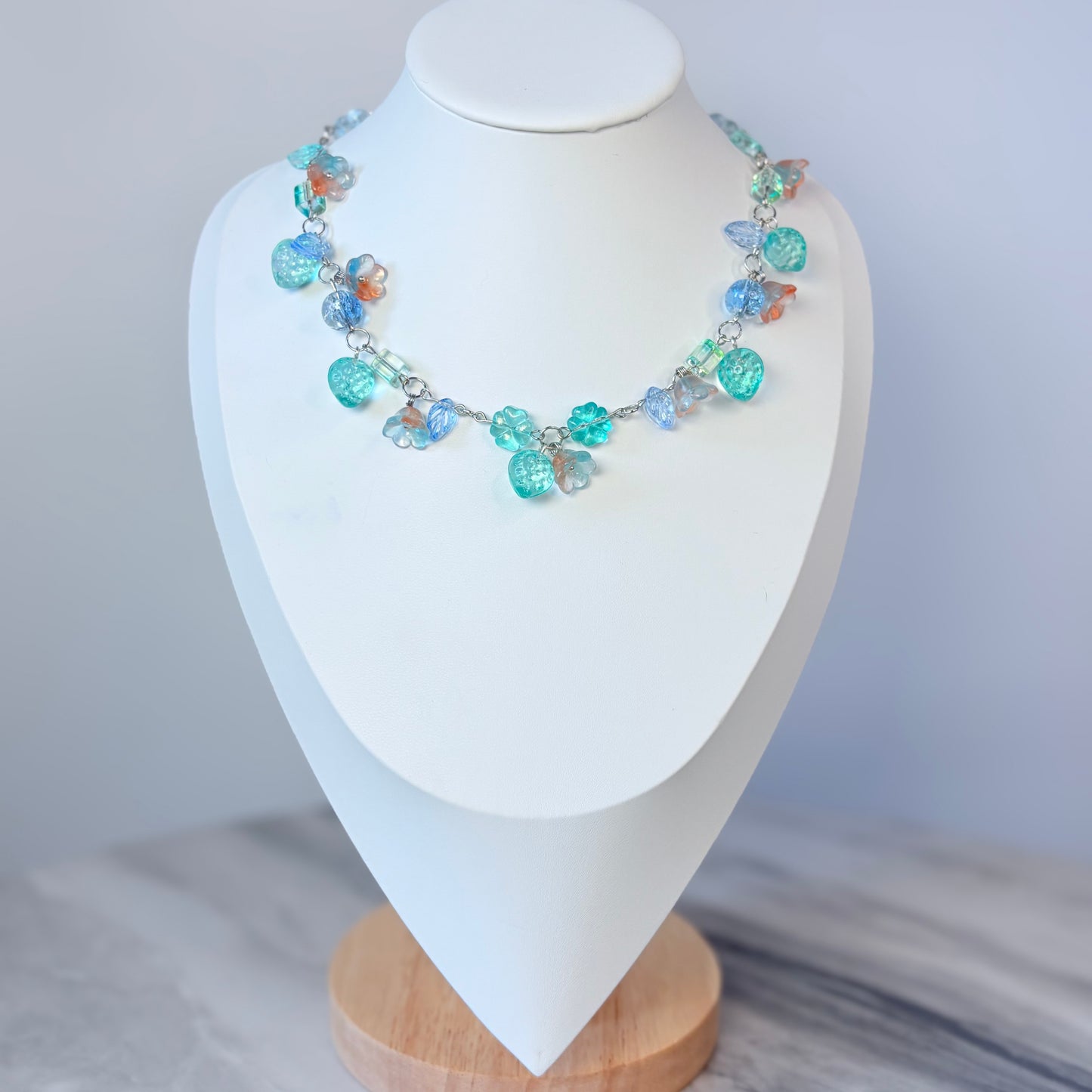 Still Water Ripple Glass Necklace