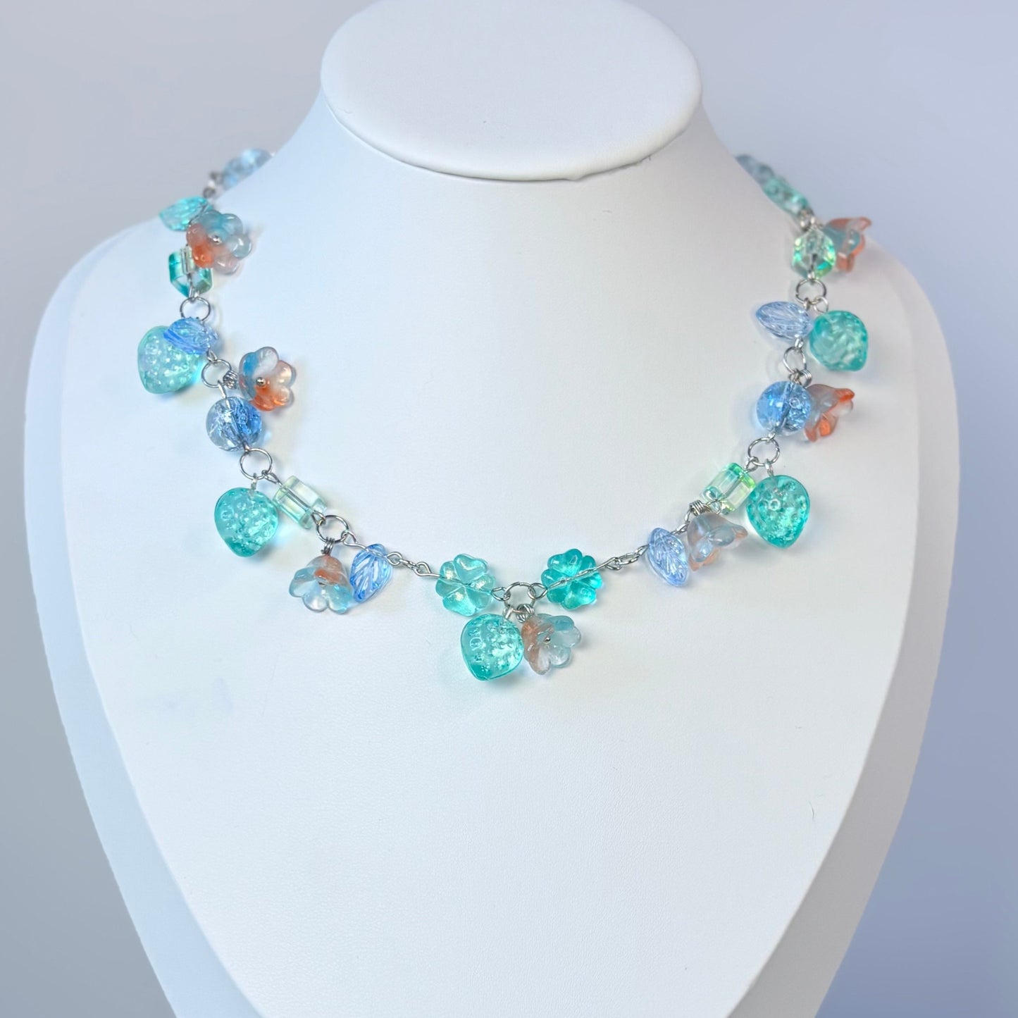 Still Water Ripple Glass Necklace