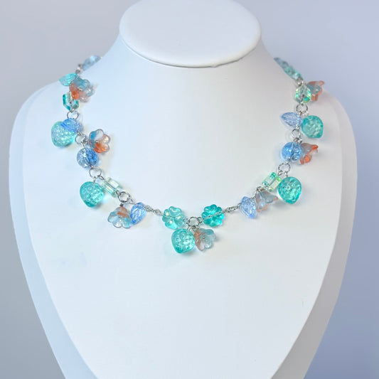 Still Water Ripple Glass Necklace