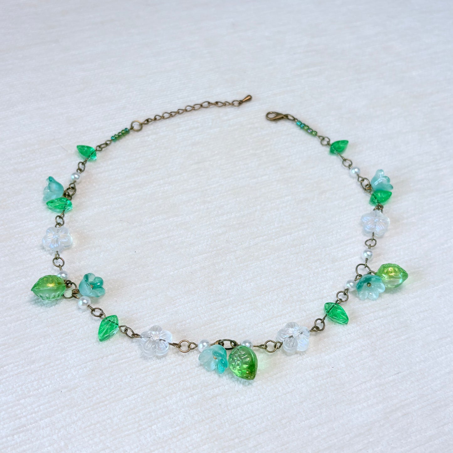Woodland Shimmer Glass Necklace