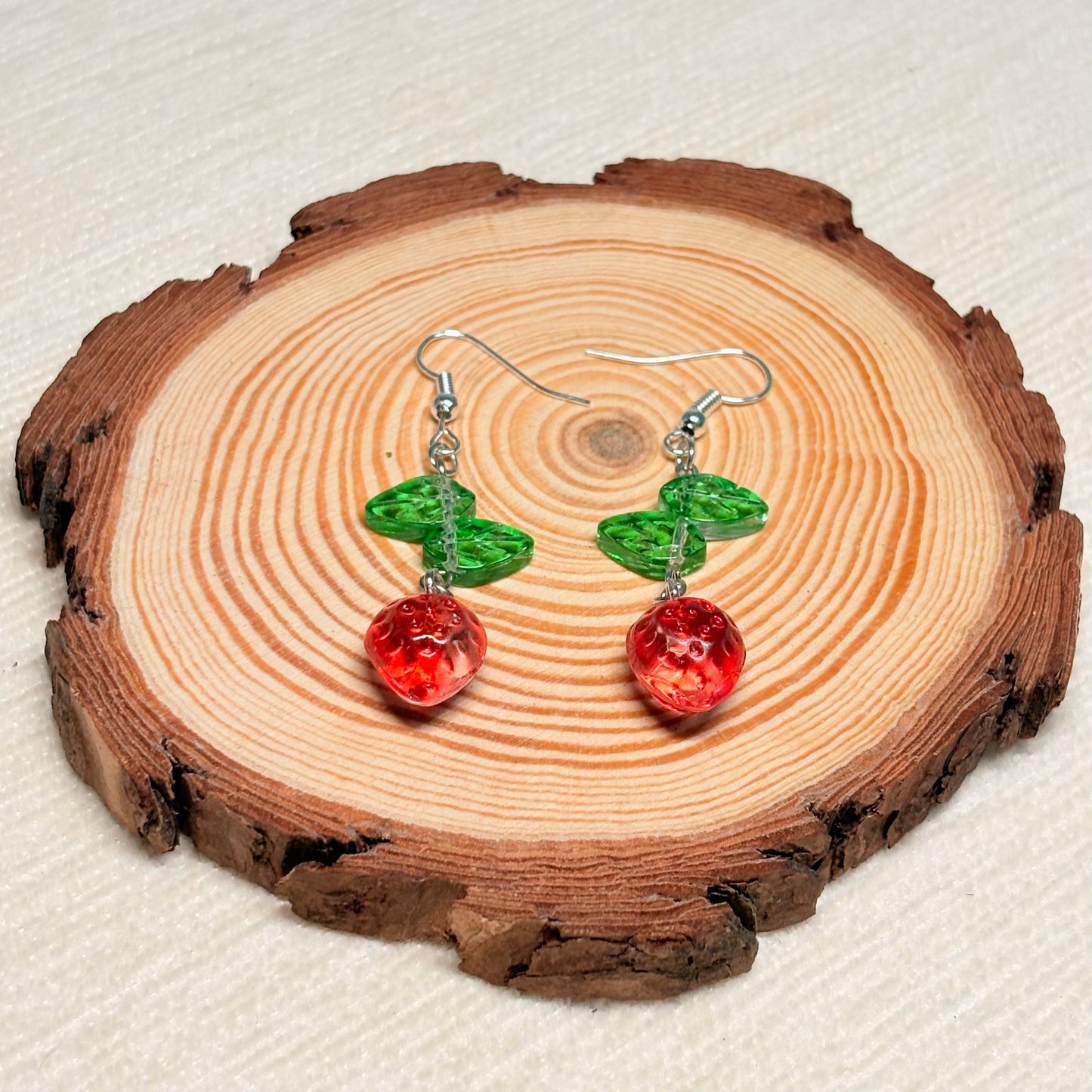 Berry Breeze Vitality Glass Earrings