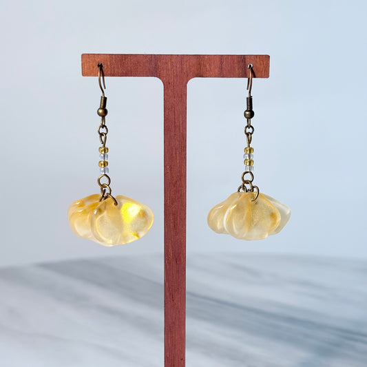 Sunlit Petals Glass Earrings