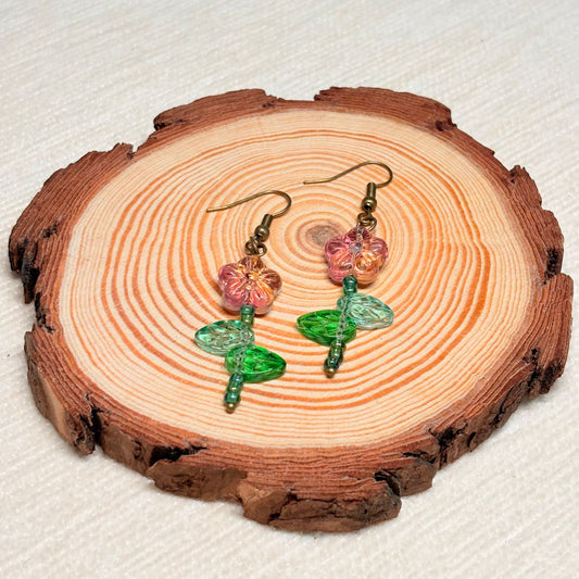 Dawn Blossom Glass Earrings