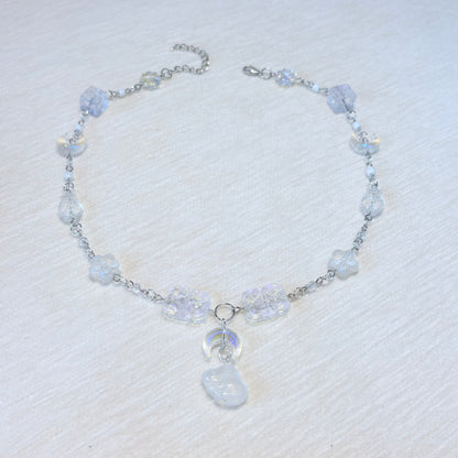 Moon Realm Rebirth Glass Necklace