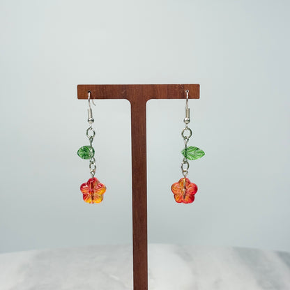 Blossom Vitality Glass Earrings