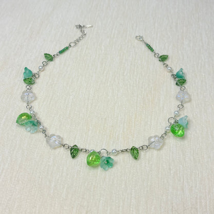 Woodland Shimmer Glass Necklace