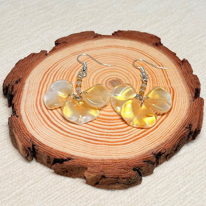 Sunlit Petals Glass Earrings