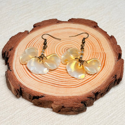 Sunlit Petals Glass Earrings