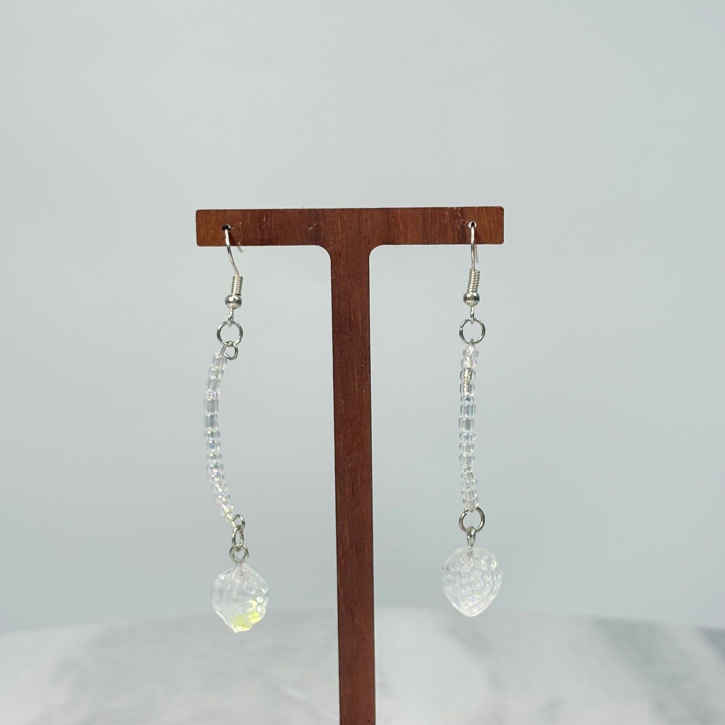 Crystal Strawberry Fresh Start Glass Earrings