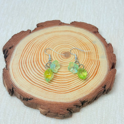 Lemon Bloom of Renewal Glass Earrings