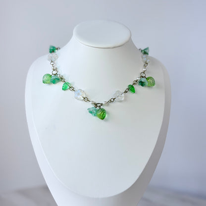 Woodland Shimmer Glass Necklace