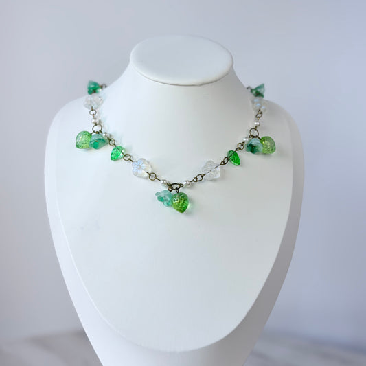Woodland Shimmer Glass Necklace