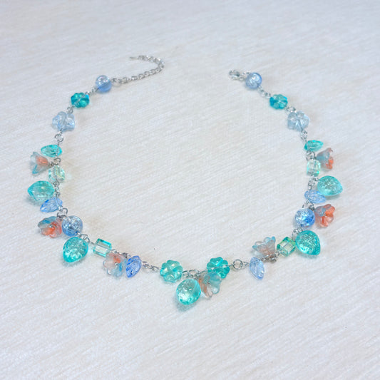 Still Water Ripple Glass Necklace
