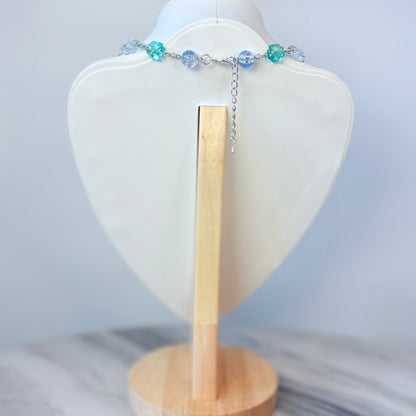 Still Water Ripple Glass Necklace