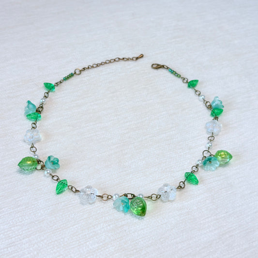Woodland Shimmer Glass Necklace
